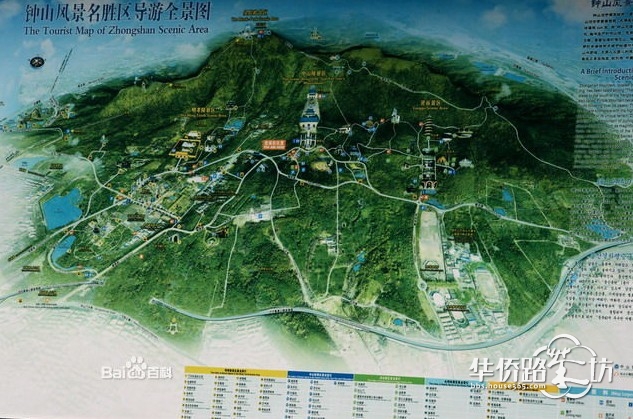 中山风景名胜区导游全景图