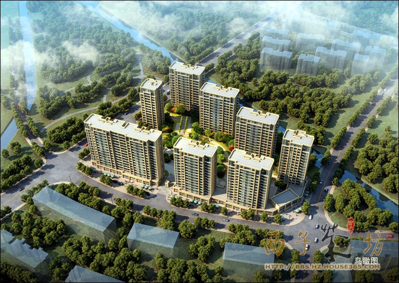 小区鸟瞰图