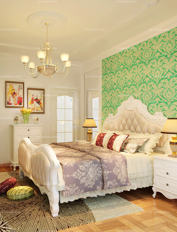 欧式卧室壁纸装修效果图 打造最温馨时尚的卧室