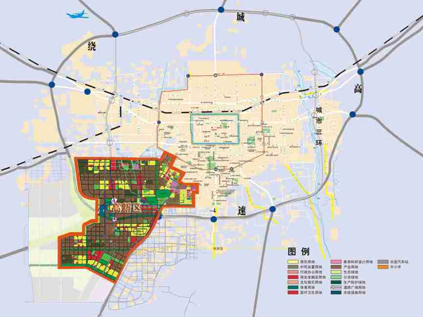 2020年西安高新区规划 2020西安高新区三期规划图